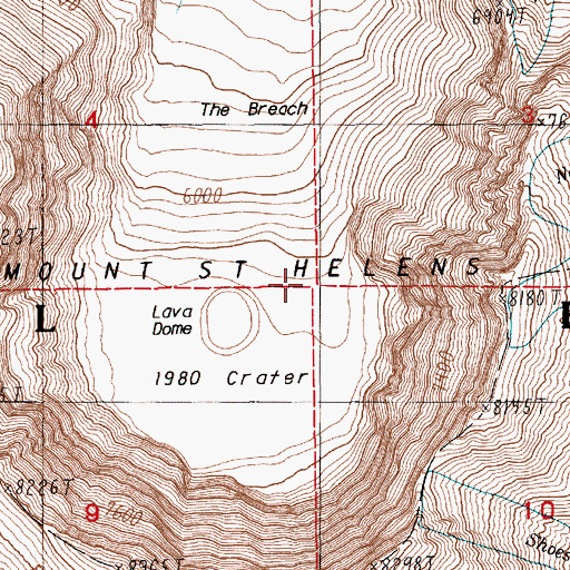 Topographic Map of False Summit (historical), WA