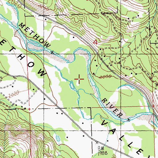 Topographic Map of Fawn Creek, WA