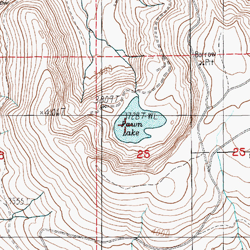 Topographic Map of Fawn Lake, WA
