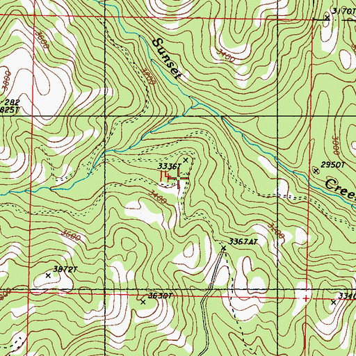 Topographic Map of Ferry Lake Trail, WA