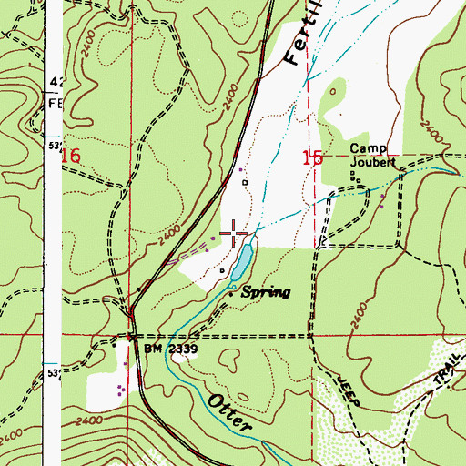 Topographic Map of Fertile Valley, WA