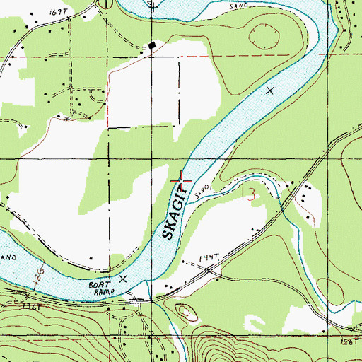 Topographic Map of Finney Creek, WA