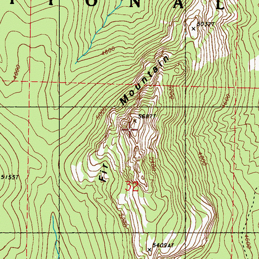 Topographic Map of Fir Mountain, WA