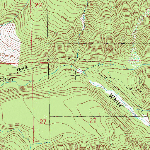 Topographic Map of Fire Creek, WA