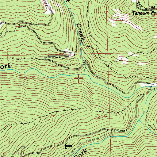 Topographic Map of First Creek, WA