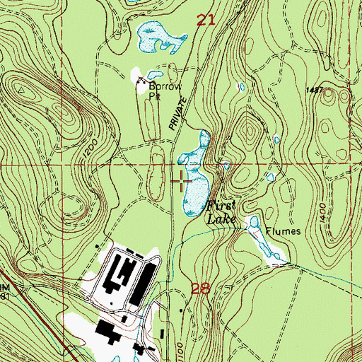 Topographic Map of First Lake, WA