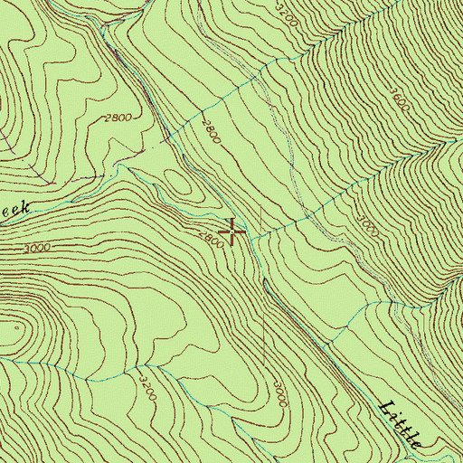 Topographic Map of Fish Creek, WA