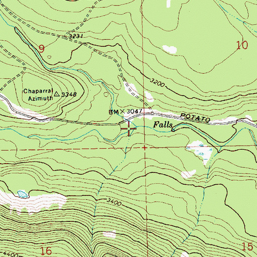 Topographic Map of Fish Lake Stream, WA