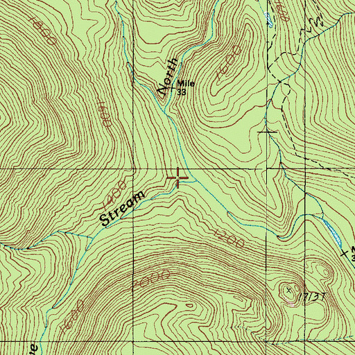 Topographic Map of Five Stream, WA