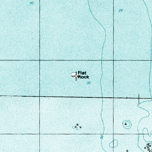 Topographic Map of Flat Rock, WA