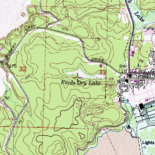 Topographic Map of Fords Dry Lake, WA
