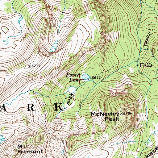 Topographic Map of Forest Lake, WA