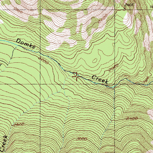 Topographic Map of Forks Creek, WA