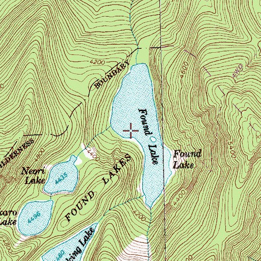 Topographic Map of Found Lake, WA
