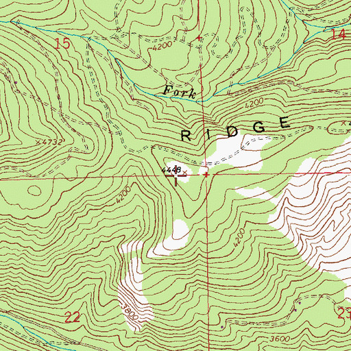 Topographic Map of Foundation Ridge, WA
