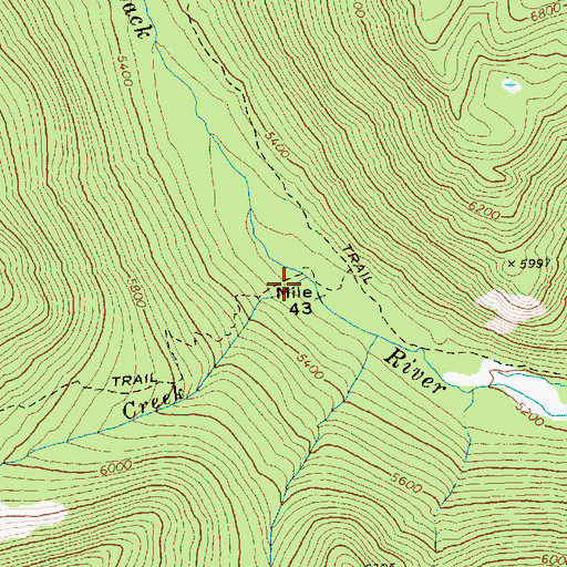Topographic Map of Four Point Creek, WA