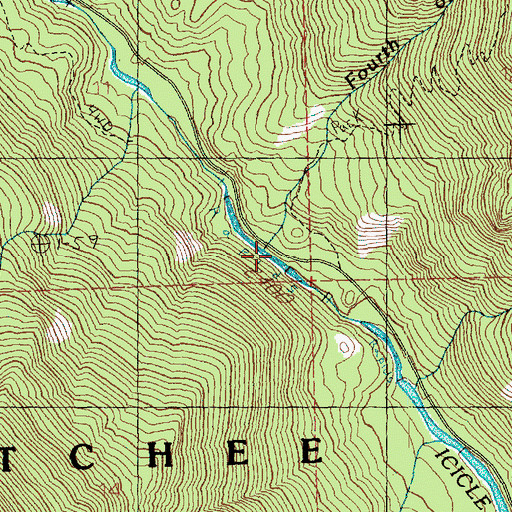 Topographic Map of Fourth of July Creek, WA