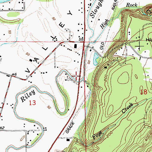 Topographic Map of Foye Creek, WA
