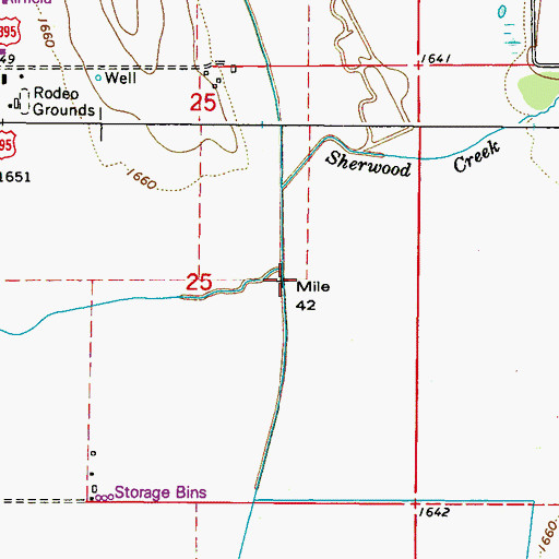 Topographic Map of Franzwa Creek, WA