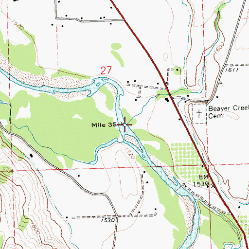 Topographic Map of Frazer Creek, WA