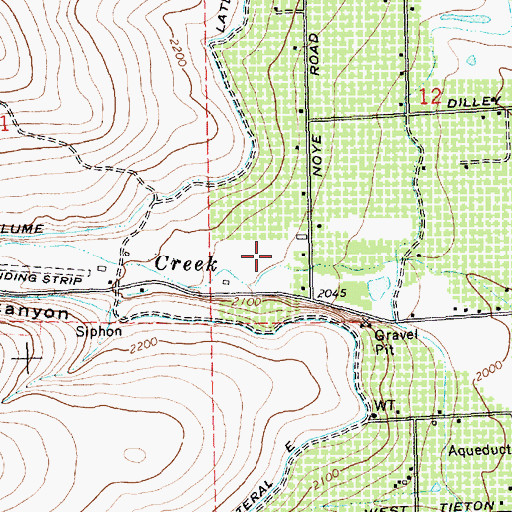 Topographic Map of French Canyon, WA