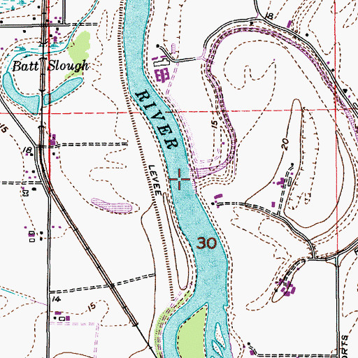 Topographic Map of French Creek, WA