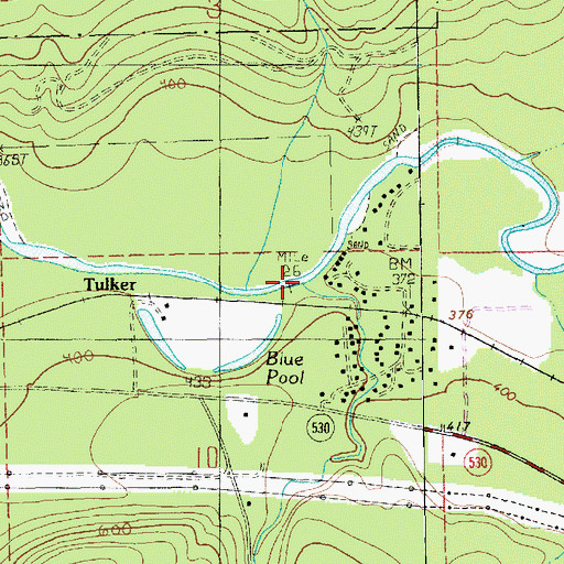 Topographic Map of French Creek, WA
