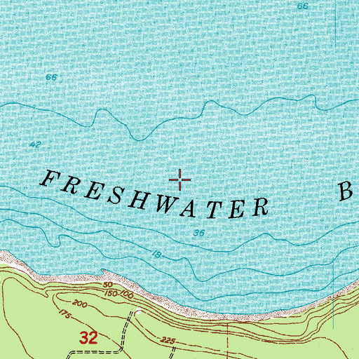 Topographic Map of Freshwater Bay, WA