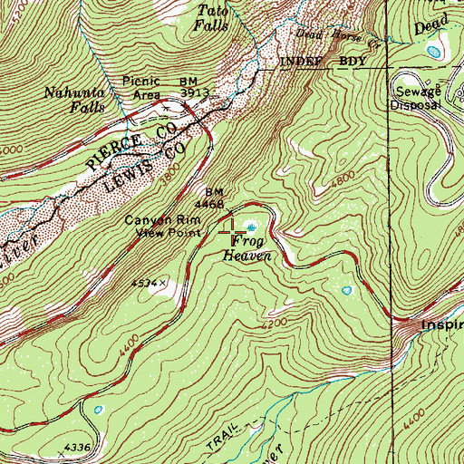 Topographic Map of Frog Heaven, WA