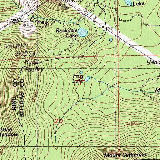 Topographic Map of Frog Lake, WA