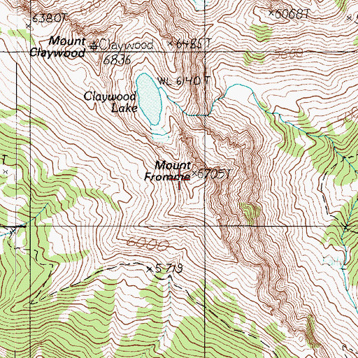 Topographic Map of Mount Fromme, WA