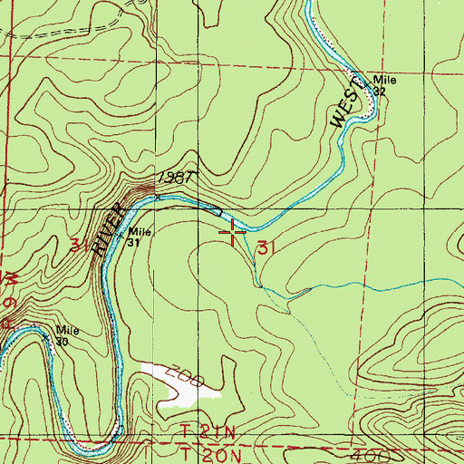 Topographic Map of Furlough Creek, WA