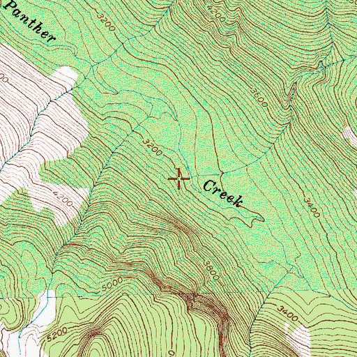 Topographic Map of Gabriel Creek, WA