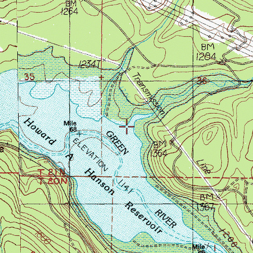 Topographic Map of Gale Creek, WA