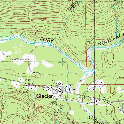 Topographic Map of Gallop Creek, WA