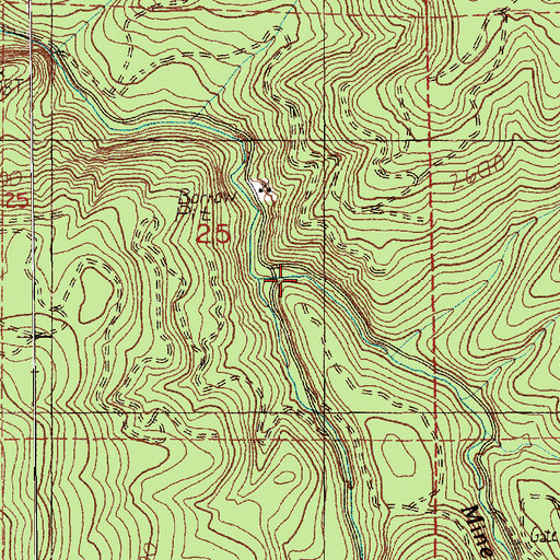 Topographic Map of Gallup Creek, WA