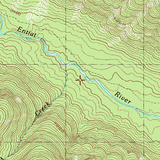 Topographic Map of Garland Creek, WA
