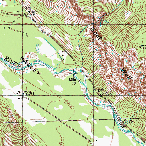 Topographic Map of Gate Creek, WA