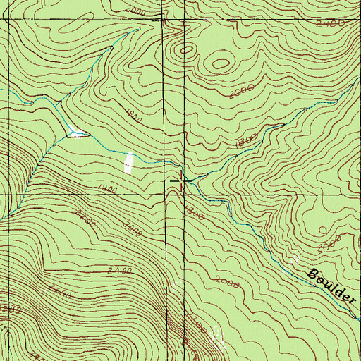 Topographic Map of Gerkman Creek, WA