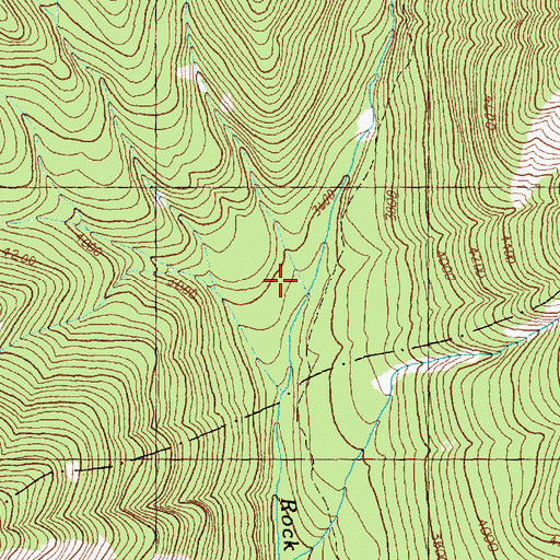 Topographic Map of Gib Creek, WA