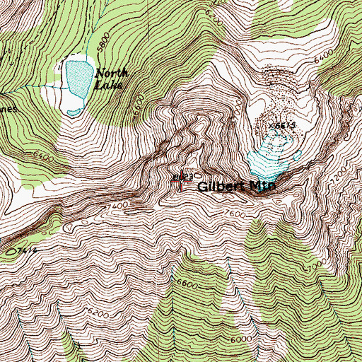Topographic Map of Gibert Mountain, WA