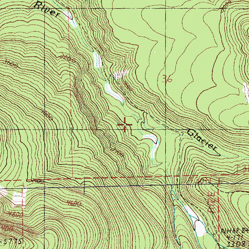 Topographic Map of Glacier Creek, WA