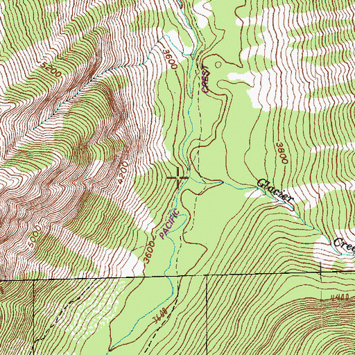 Topographic Map of Glacier Creek, WA