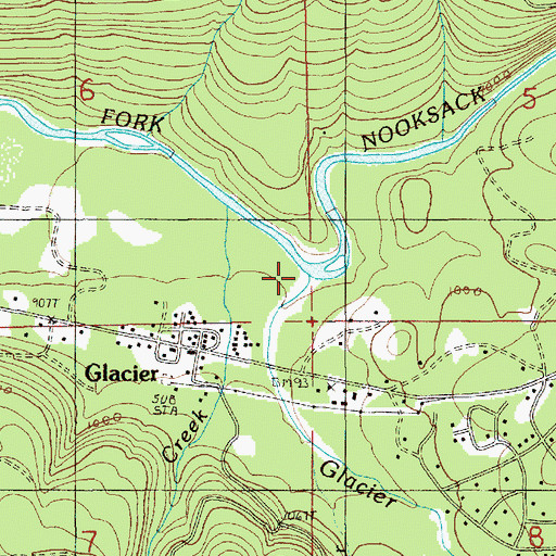 Topographic Map of Glacier Creek, WA