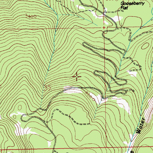 Topographic Map of Gnat Flat Trail, WA