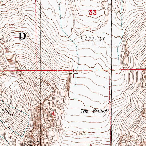 Topographic Map of Goat Rocks (historical), WA