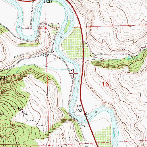 Topographic Map of Gold Creek, WA