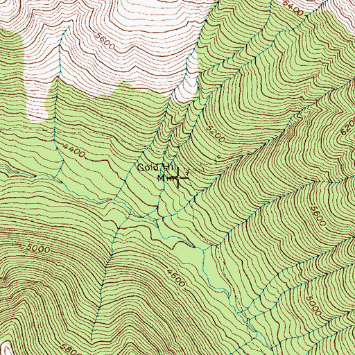 Topographic Map of Gold Hill Mine, WA
