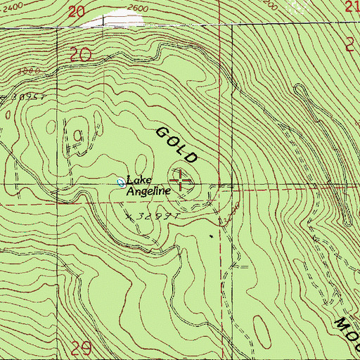 Topographic Map of Gold Mountain, WA