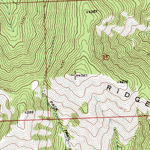 Topographic Map of Gold Ridge, WA